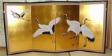 Japanese Traditional Hand Paint Byobu (Gold Leaf Folding Screen) - T32 - Free Shipping
