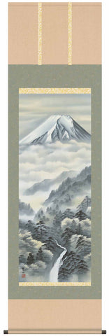 Sankoh Kakejiku - H29B3-024 - Fugen Keikoku (Mt. Fuji & ravine) - Free Shipping