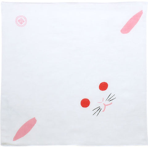 Cochae  soft towel 100% cotton - Usagi (Rabbit) White   35 x 35 cm