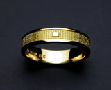 Saito - Heart Sutra Extra Slim Gold Ring (18Kt Gold)