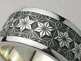 Saito - GENROKU Silver Ring - (Asanoha Pattern) - Silver 950
