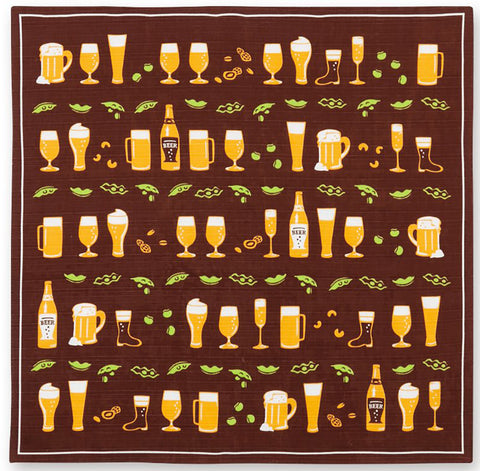 Kenema - Beer ビール  Furoshiki (Japanese Wrapping Cloth)