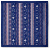 Okamisan - Shima Komon　縞小紋　 - Furoshiki 70 x 70 cm