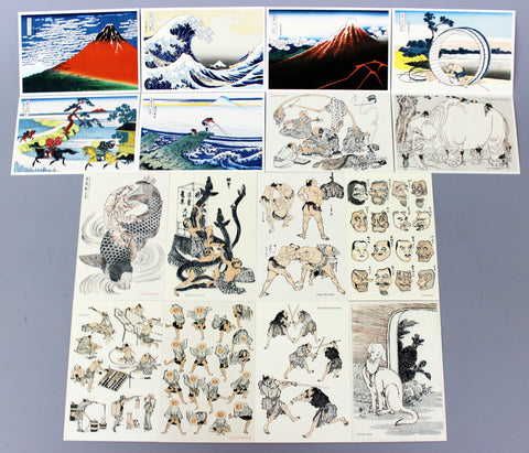 Katsushika Hokusai  - Post Cards Set (16 cards)