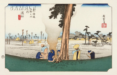 Utagawa Hiroshige - No.30 - 29th Station Hamamatsu - The 53 Stations of the Tōkaidō (Hoeido-Edition) - Free Shipping