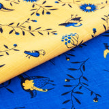 Support Ukraine Furoshiki　Tree of life  (Yellow)   Furoshiki  (Japanese Wrapping Cloth)   50 x 50 cm