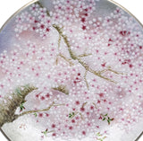 Saikosha - #006-09 Sakura (Cloisonné ware ornamental plate) 36.00 cm - Free Shipping