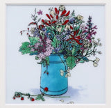 Saikosha - #011-07  Bouquet  (Framed Cloisonné ware) - Free Shipping