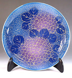 Fujii Kinsai Arita Japan - Somenishiki Kinsai Yurikou Hydrangea Ornamental plate 19.00 cm  - Free Shipping