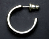 Saito - Buddha in Sanskrit Characterers Pierced Earring Silver 925