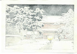 Kawase Hasui - #HKS-10   Yuki no Zojoji (Zojoji Temple in Snow) - Free Shipping
