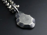 Saito - Protection Bonji silver pendant top antique finish  (Silver 925)