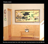 Niwa Senshu - Japanese Traditional Hand Paint Byobu (Gold Silk Folding Screen) - X147 - Free Shipping
