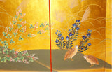 Japanese Traditional Hand Paint Byobu (Gold Leaf Folding Screen) - T 30 - Free Shipping