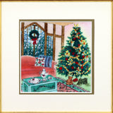 Saikosha - #023-01 Christmas tree (Framed Cloisonné ware) - Free Shipping