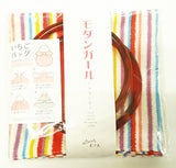 Modern Girl - Simashima - Furoshiki with two rings  70 x 70 cm