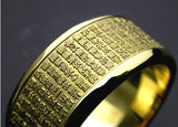 Saito - Heart Sutra Slim Gold Ring (18Kt Gold)　