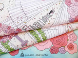 Asayama Misato - Wedding Party  75 x 75 cm Furoshiki (Japanese Wrapping Cloth)
