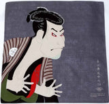 Sumidagawa - Toshusai Sharaku- Otani Oniji (写楽)  - Furoshiki 48 x 48 cm