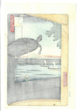 Utagawa Hiroshige - No.056 Mannen Bridge in Fukagawa  深川萬年橋- One hundred Famous View of Edo - Free shipping