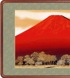 Sankoh Framed Mt. Fuji - 5B5-027  - Aka Fuji