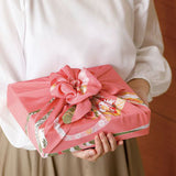 Rayon Chirimen - Koyomi Kaiawase  Rose - 貝合わせローズ - Furoshiki  68 x 68 cm