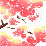 Kenema - Ohanami Neko  お花見猫  (The dyed Tenugui)