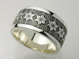 Saito - GENROKU Silver Ring - (Asanoha Pattern) - Silver 950