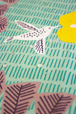 Kata Kata - Water repellent finish - Hummingbird アクアドロップ ハチドリ グリーン(撥水加工) - Furoshiki   100 x 100 cm