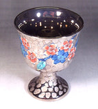 Fujii Kinsai Arita Japan - Somenishiki Platinum Sakura Wine Cup - Free shipping