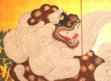 Tominaga Jyuho - Japanese Traditional Hand Paint Byobu (Gold Leaf Folding Screen) - X001 - Free Shipping