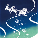 Kenema  - Aurora christmas オーロラクリスマス  (The dyed Tenugui)