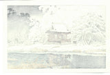 Kawase Hasui -  #HKS-7 Shato no Yuki, Inogashira Benten (Snow at Benten Shrine Entorance) - Free Shipping