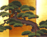Japanese Traditional Hand Paint Byobu (Gold Leaf Folding Screen) - T 23 - Free Shipping
