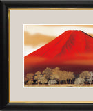 Sankoh Framed Mt. Fuji - G4-BF008L - Aka Fuji  (Mt. Fuji)