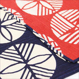 Isamonyou -  Double-Sided Dyeing Matsu (Pine) Navy/Red  - Furoshiki (Japanese Wrapping Cloth)