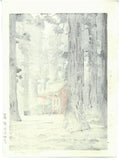 Yoshida Toshi - #014102  Kami no mori (The forest of God)  (Sacred Grove) - Free Shipping         Only one sheet left!!