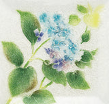 Saikosha - #003-05  Ajisai (Hydrangea) (Cloisonné ware ornamental plate) 12.00 cm - Free Shipping