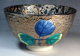 Fujii Kinsai Arita Japan - Somenishiki Platinum Kudzu Tea cup for Tea ceremony - Free Shipping