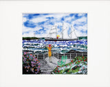 Saikosha - #015-11 Yacht  (Framed Cloisonné ware) - Free Shipping
