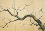 Japanese Traditional Hand Paint Byobu (Silk Folding Screen) - T 7 - Free Shipping