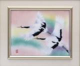 Saikosha - #013 12 Soukaku (Pair of crane) (Framed Cloisonné ware) - Free Shipping