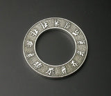 Saito - Thirteen Buddha in Sanskrit Characters Silver 950 Pendant