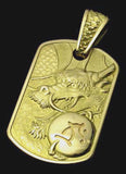 Saito - Rise Dragon-L Gold Pendant Top (18Kt Gold)