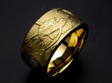 Saito - Rise Dragon W/Bonji Gold Ring (18Kt Gold)  (59.80 mm to 68.00 mm inner circumference)