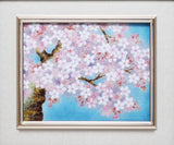 Saikosha - #014 03  Sakura (Framed Cloisonné ware) - Free Shipping