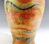 Fujii Kinsai Arita Japan - Yurisai Kinran Phoenix  vase 30.70 cm (Superlative Collection) - Free Shipping