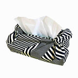 Konomi - Stripe Furoshiki Black 50 x 50 cm  (Japanese Wrapping Cloth)