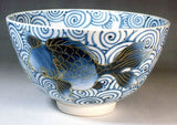 Fujii Kinsai Arita Japan - Kosometsuke Goldfish Tea cup for Tea ceremony - Free Shipping