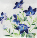 Saikosha - #004-04 Kikyo (Bellflower) (Cloisonné ware ornamental plate) - Free Shipping